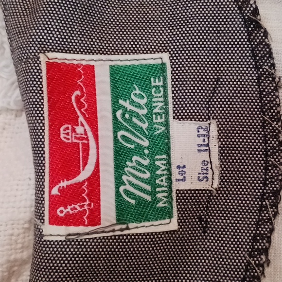 Elegant⚜️Mr.Vito Miami⚜️Venice Eyelet Ruffle Insert Jkt Vintage - Picture 6 of 11